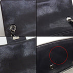 Chanel Shoulder Bag Quilted 20 Mini Classic Black Caviar Leather — view 8