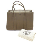 Hermes Tote Garden Party TPM Etoupe Negonda Silver — view 9