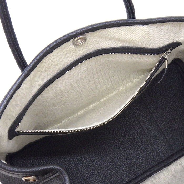 Hermes Tote Garden Party TPM Black Negonda Silver — view 6