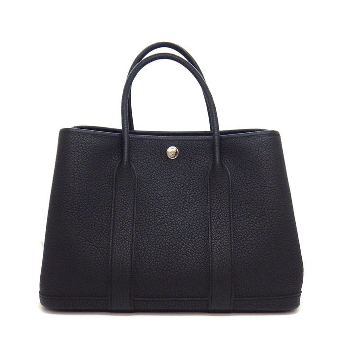 Hermes Tote Garden Party TPM Black Negonda Silver — view 2