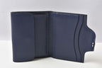 Hermes Card Case Coin Mini Wallet Illiade Compact Blue New — view 8