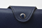 Hermes Card Case Coin Mini Wallet Illiade Compact Blue New — view 3