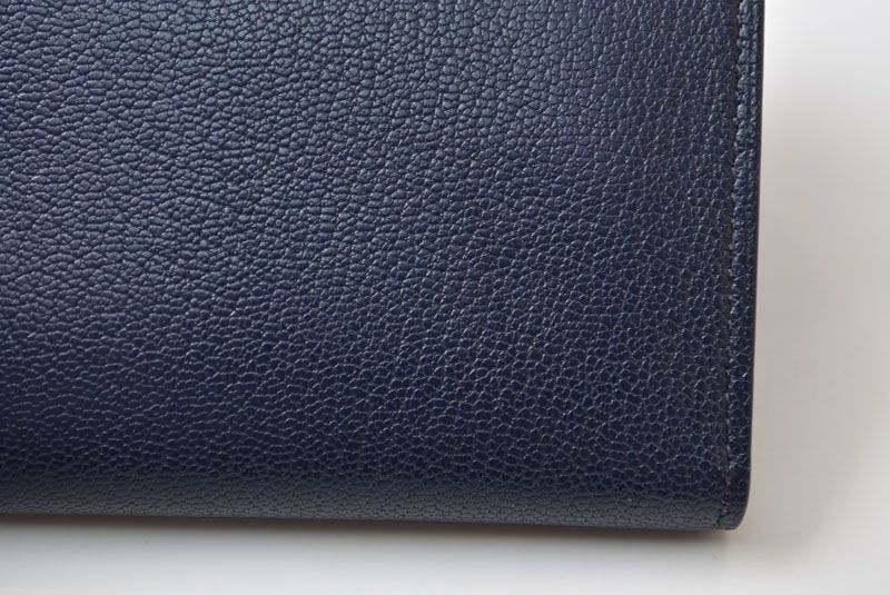 Hermes Card Case Coin Mini Wallet Illiade Compact Blue New — view 6