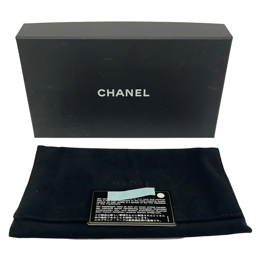 Chanel Wallet Wild Stitch Black Zip Around Silver Leather — view 6