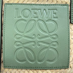 Loewe Handbag Basket Bag Small Beige Green Leather — view 9