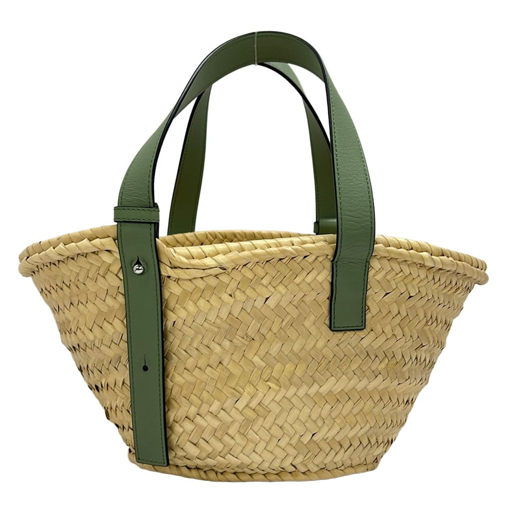 Loewe Handbag Basket Bag Small Beige Green Leather — view 3
