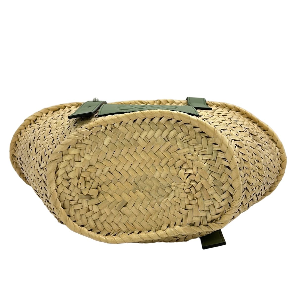 Loewe Handbag Basket Bag Small Beige Green Leather — view 5