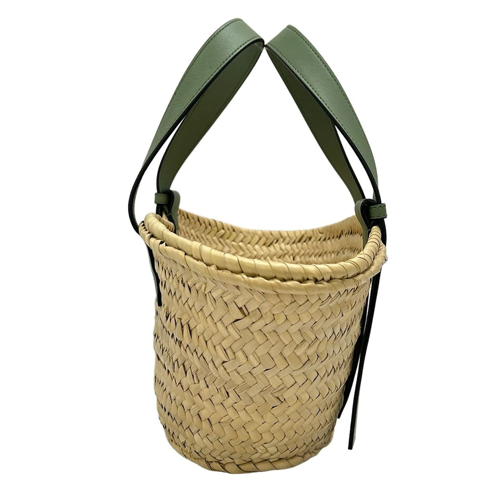 Loewe Handbag Basket Bag Small Beige Green Leather — view 4