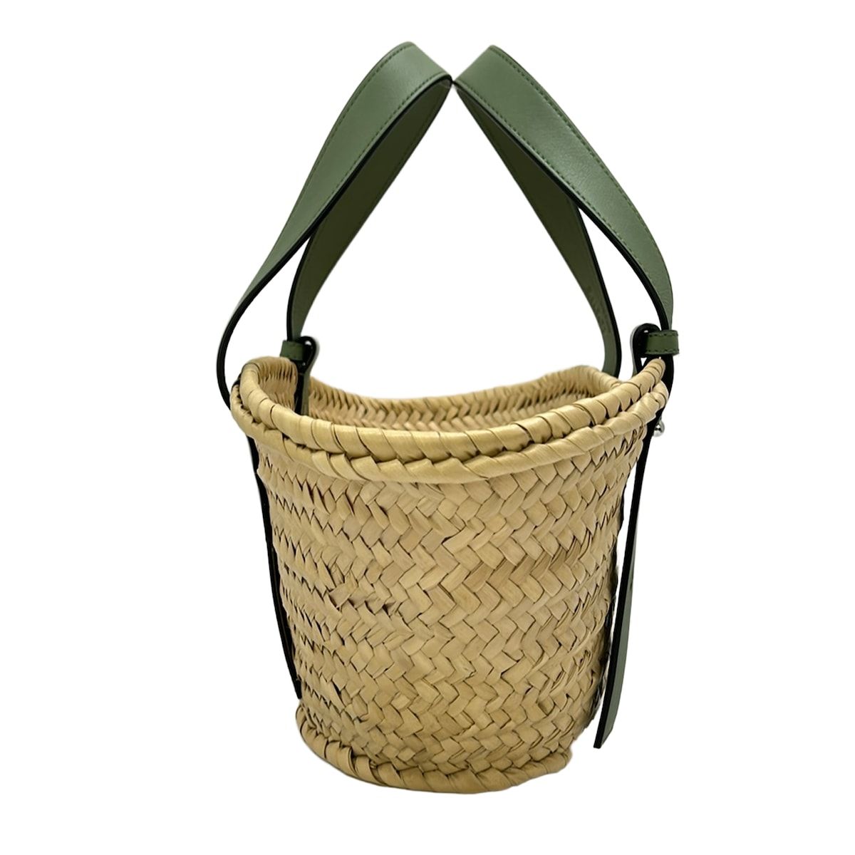 Loewe Handbag Basket Bag Small Beige Green Leather — view 2