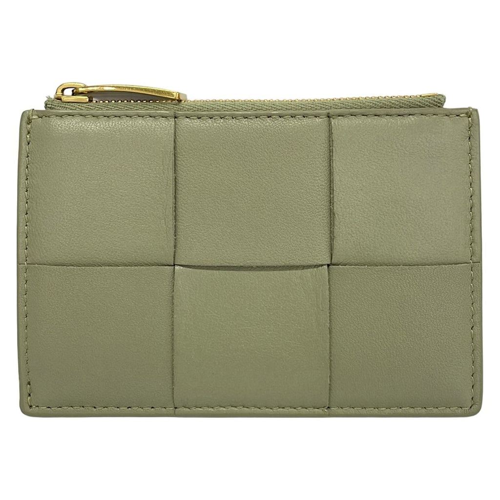 Bottega Veneta Coin Case Cassette Travertine Fragment Leather