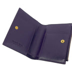Bottega Veneta Bifold Wallet Small Case Purple Leather — view 3
