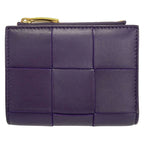 Bottega Veneta Bifold Wallet Small Case Purple Leather