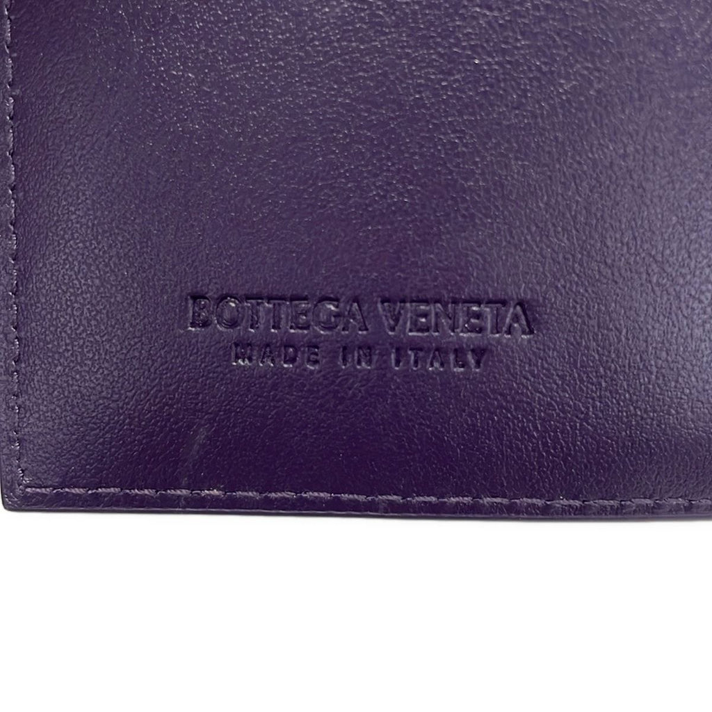 Bottega Veneta Bifold Wallet Small Case Purple Leather — view 5