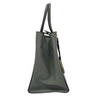 Fendi Handbag Toujour Light Gray Gold Leather — view 4