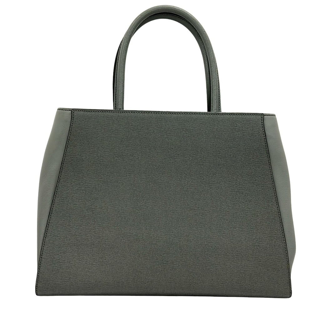 Fendi Handbag Toujour Light Gray Gold Leather — view 3
