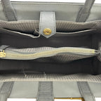 Fendi Handbag Toujour Light Gray Gold Leather — view 7