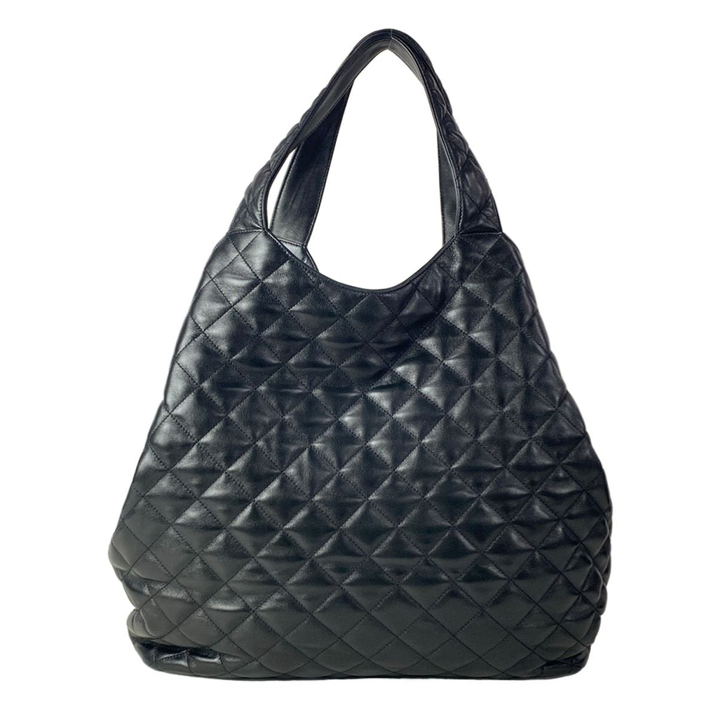 Saint Laurent Paris Tote Icare Maxi Shopping Black Lambskin — view 3