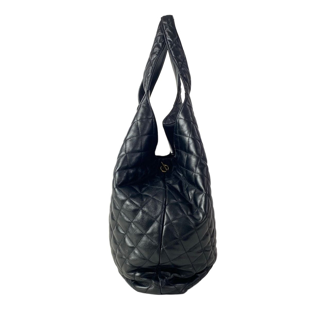 Saint Laurent Paris Tote Icare Maxi Shopping Black Lambskin — view 2