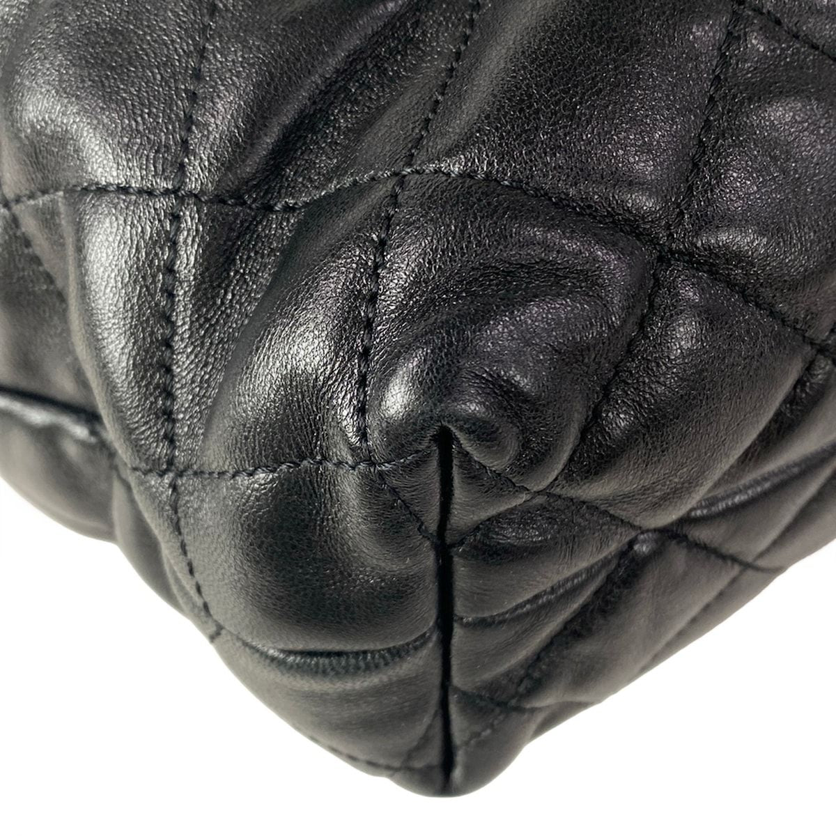 Saint Laurent Paris Tote Icare Maxi Shopping Black Lambskin — view 6