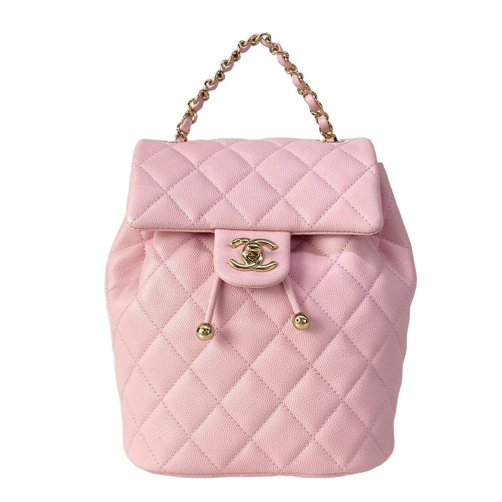 Chanel Backpack Quilted Light Pink