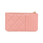 Chanel Card Case Card Holders Pink — view 2