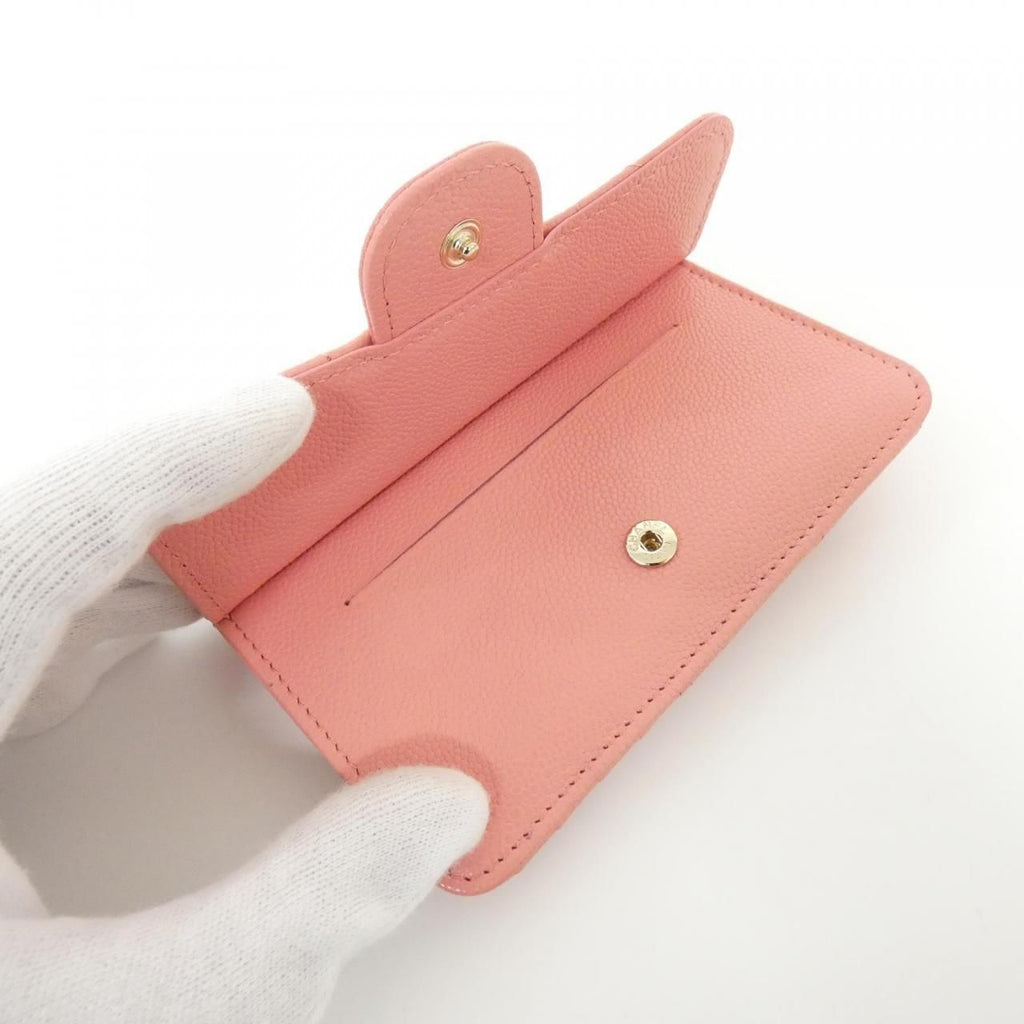 Chanel Card Case Card Holders Pink — view 9