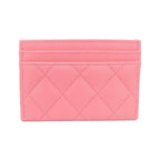 Chanel Card Case Card Holders Pink — view 2