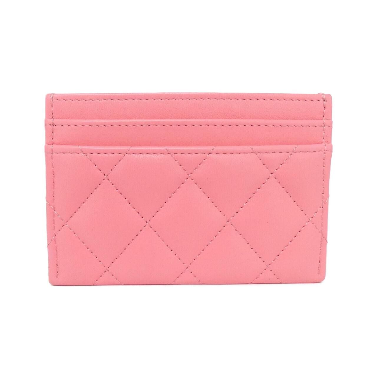 Chanel Card Case Card Holders Pink — view 2