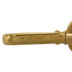 Prada Shoulder Strap Black Pink Gold Leather — view 3