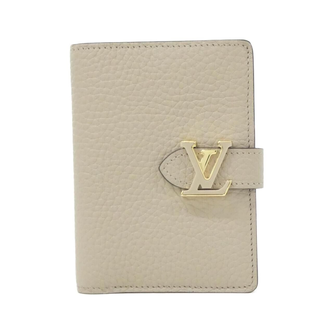 Louis Vuitton Taurillon LV Vertical Wallet Compact