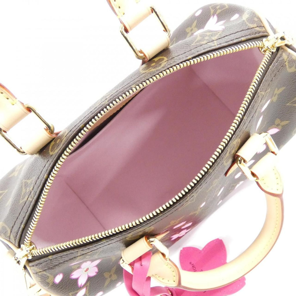 Louis Vuitton Monogram Cherry Blossom Speedy Bandouliere 25 Boston — view 6
