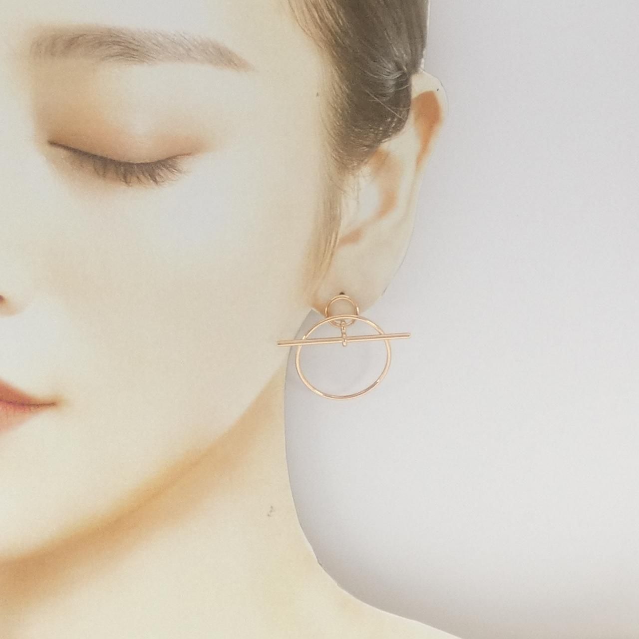 Hermes Echappee Earrings Gold — view 4