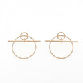 Hermes Echappee Earrings Gold