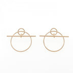 Hermes Echappee Earrings Gold