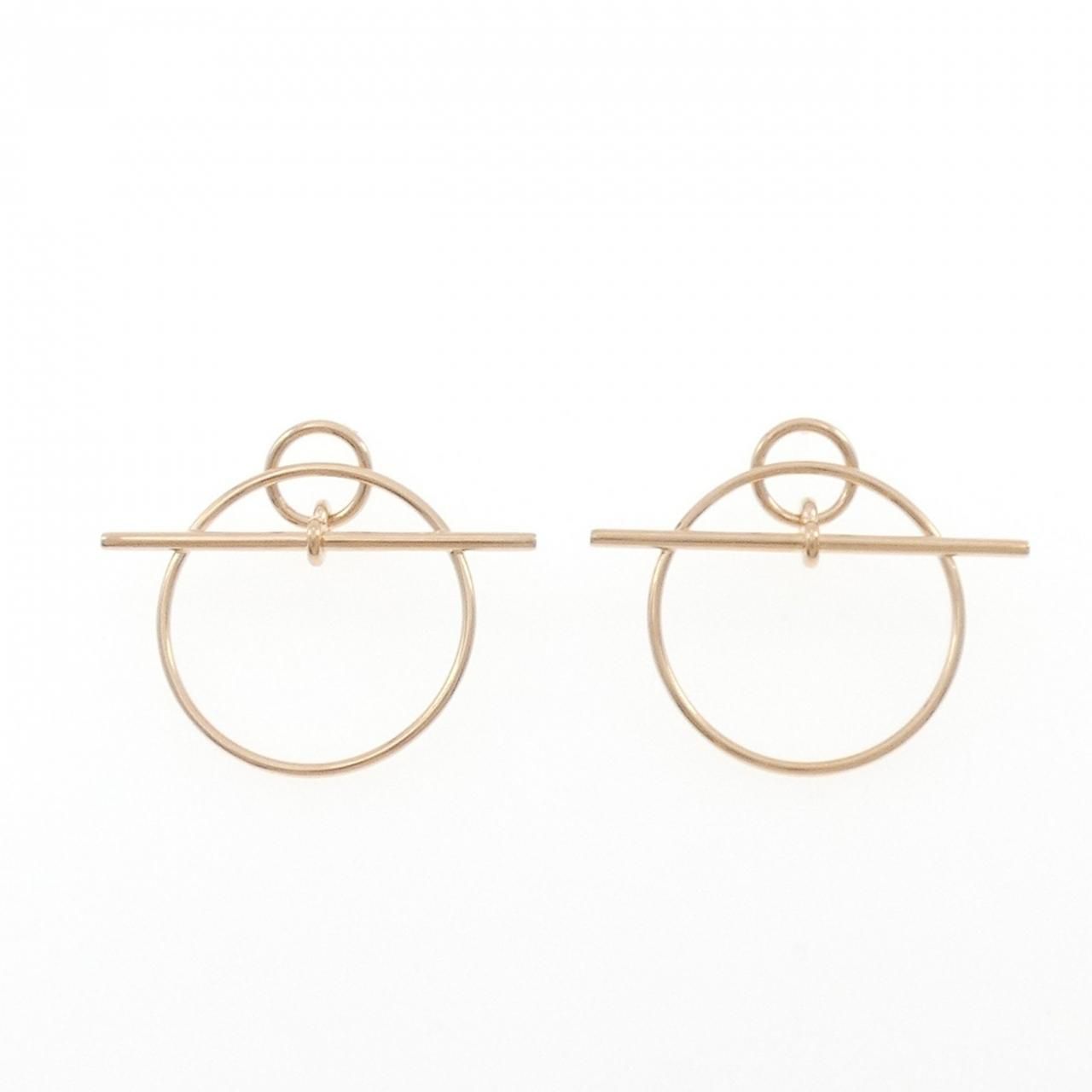 Hermes Echappee Earrings Gold