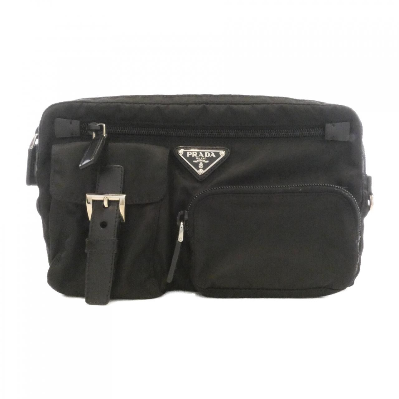 Prada Waist Bag Belt Bag Silver