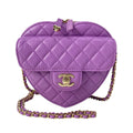 Chanel Shoulder Bag Quilted Heart