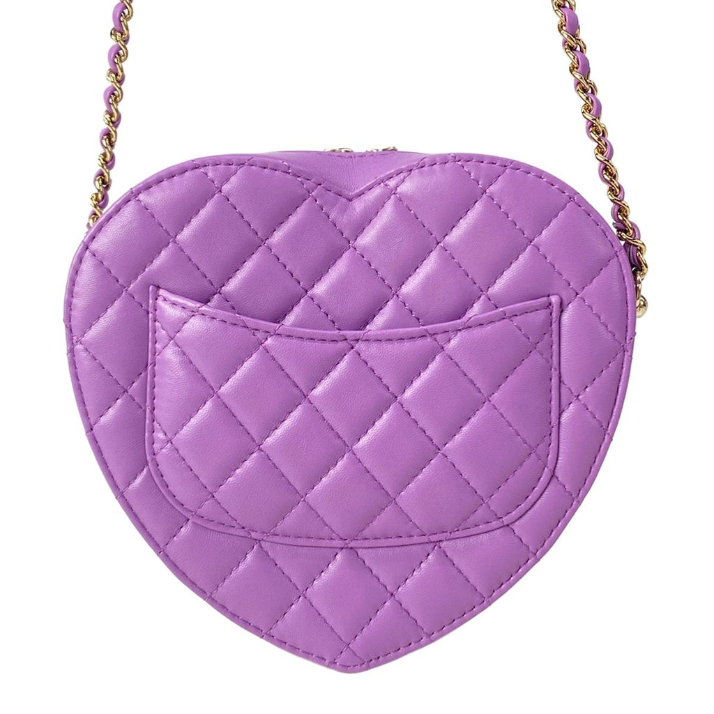Chanel Shoulder Bag Quilted Heart — view 3
