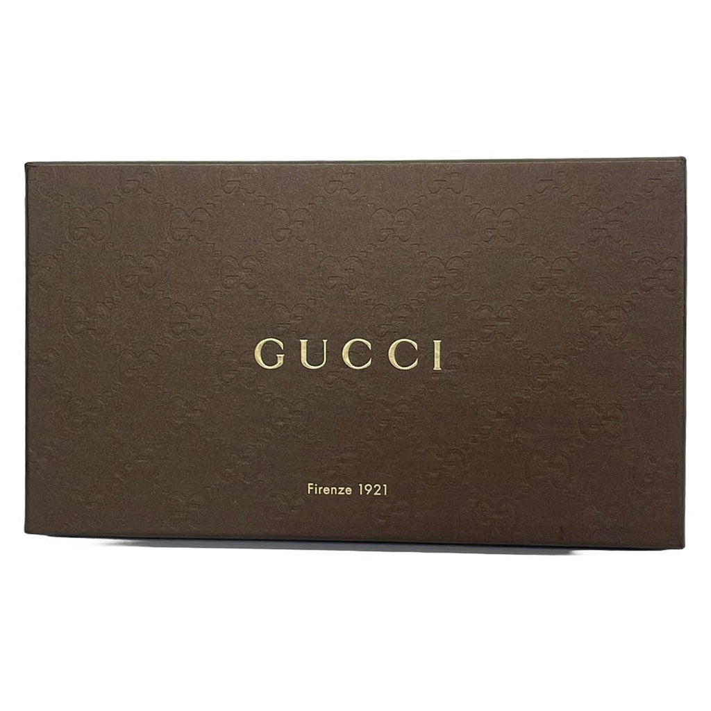 Gucci Wallet Metal Bar Guccissima Line Black Zip Around Leather — view 6