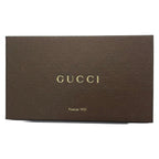Gucci Wallet Metal Bar Guccissima Line Black Zip Around Leather — view 6