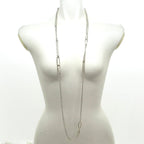 Hermes Necklace Chaine D'ancre Twist Silver Long — view 2