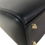 Dior Handbag Lady Bag Black Flower Leather — view 8