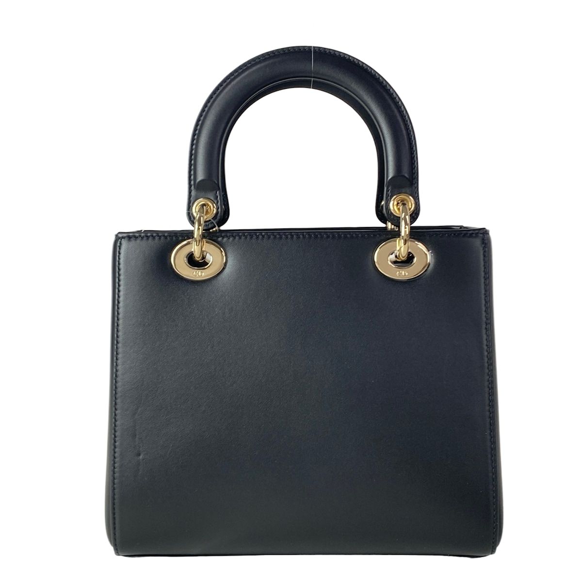 Dior Handbag Lady Bag Black Flower Leather — view 3