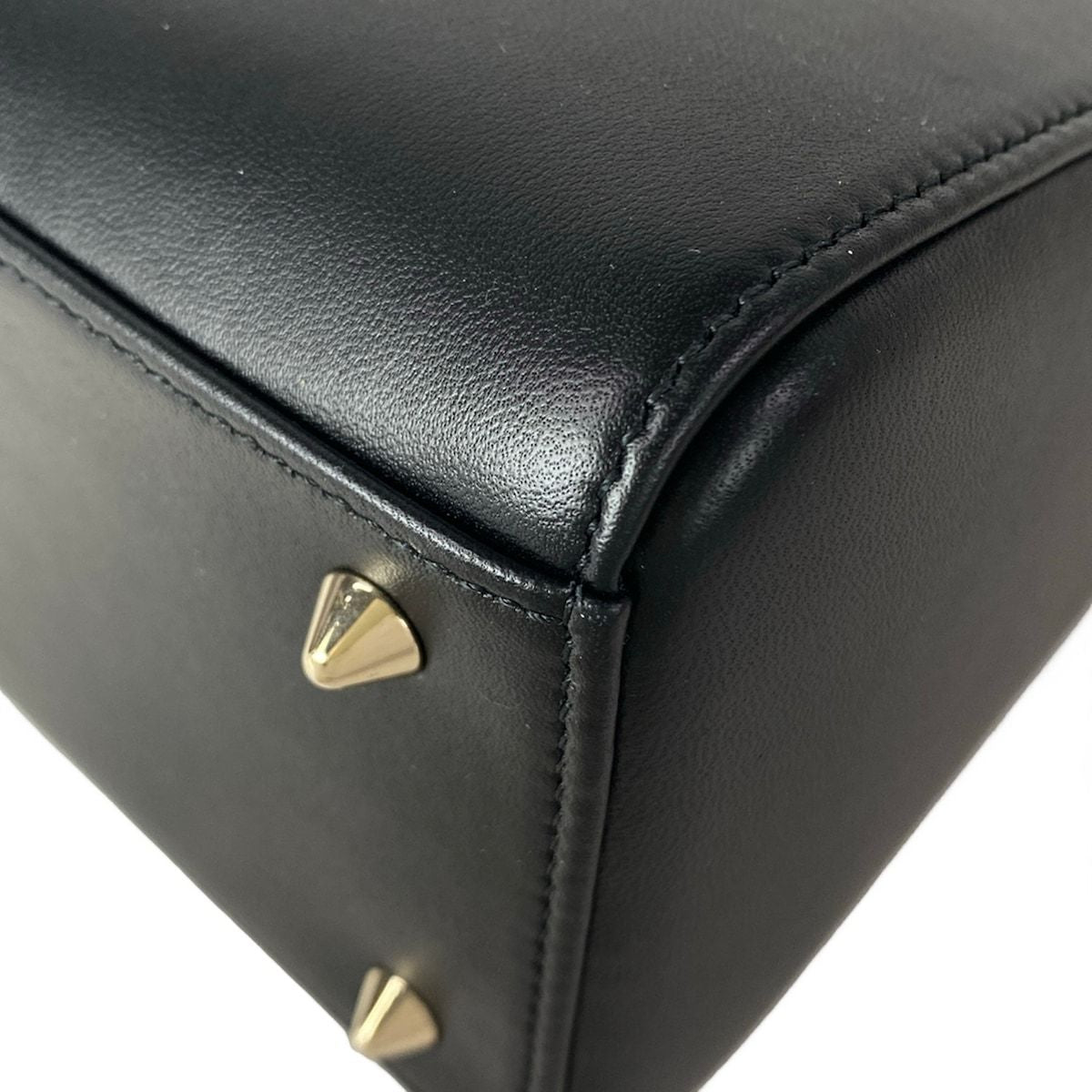 Dior Handbag Lady Bag Black Flower Leather — view 9