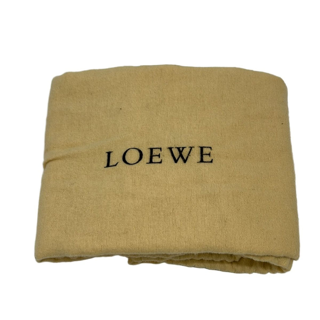 Loewe Shoulder Bag Anagram Pattern Brown Khaki Leather — view 8