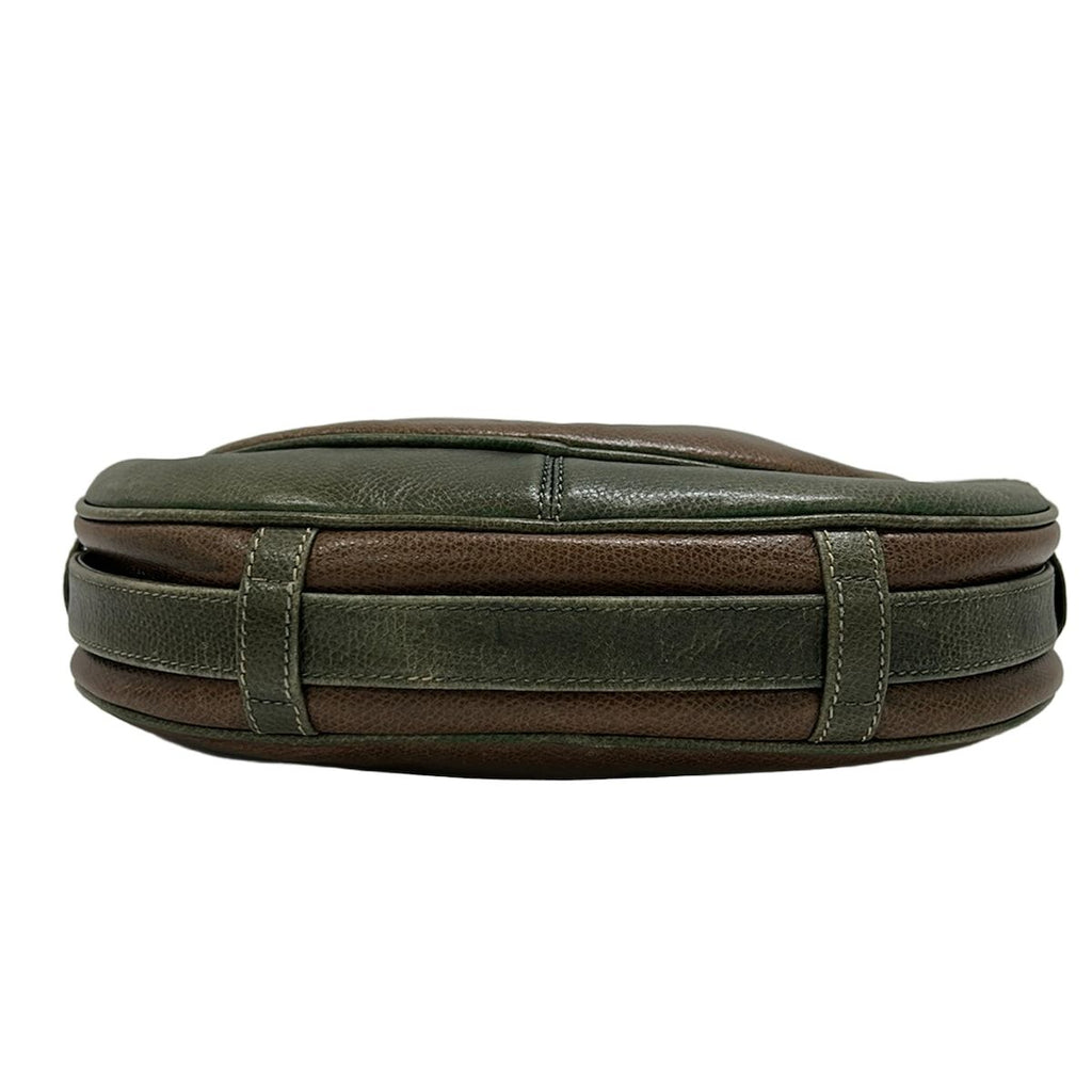 Loewe Shoulder Bag Anagram Pattern Brown Khaki Leather — view 5