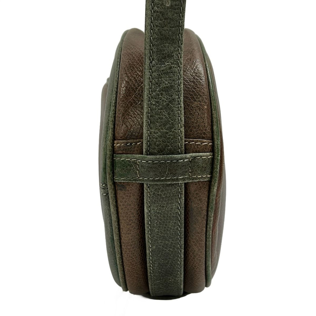 Loewe Shoulder Bag Anagram Pattern Brown Khaki Leather — view 2