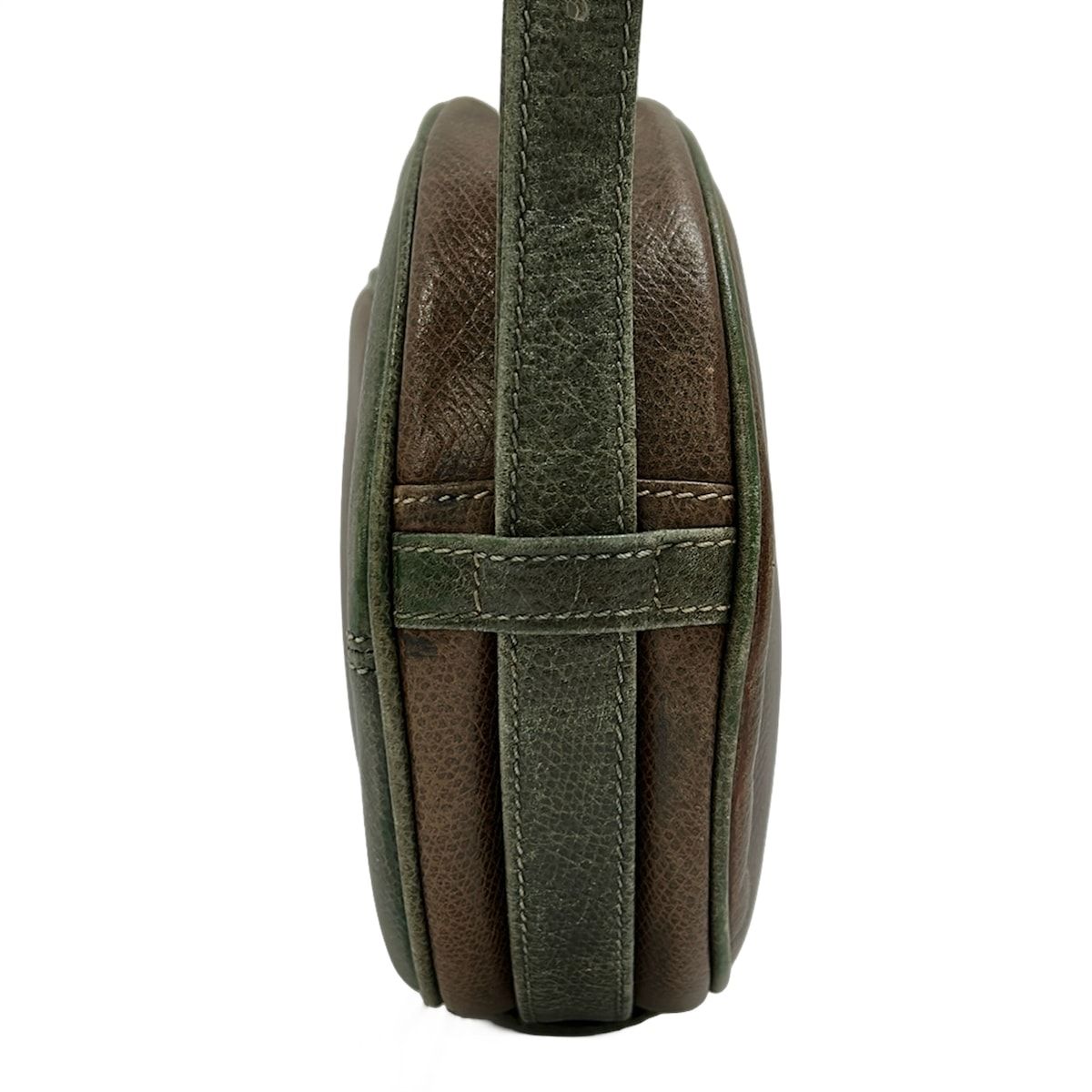 Loewe Shoulder Bag Anagram Pattern Brown Khaki Leather — view 2