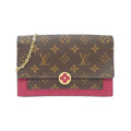 Louis Vuitton Monogram Portefeuille Flor Chain Wallet Shoulder