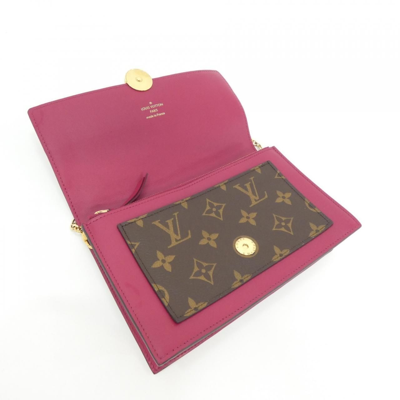 Louis Vuitton Monogram Portefeuille Flor Chain Wallet Shoulder — view 7